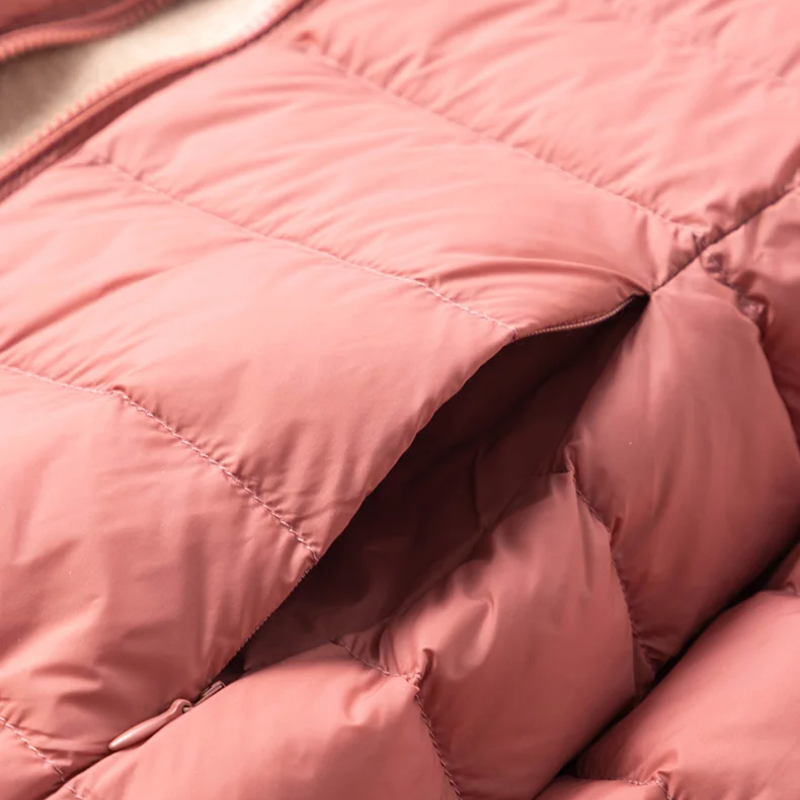 WW | Steppjacke Leicht mit Kapuze Warm Gefüttert Lässige Passform