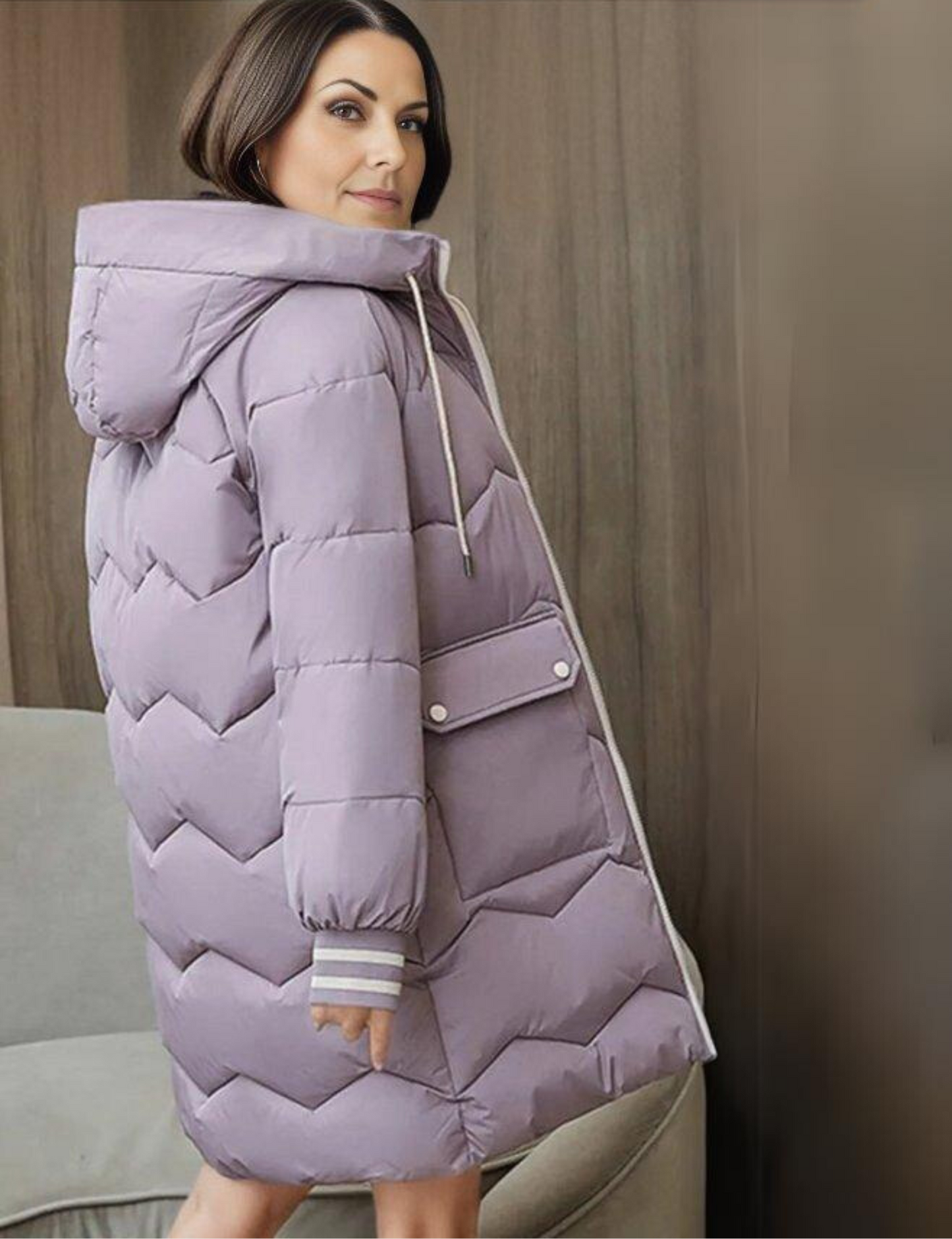 WW | Long Coat for Women with Soft Texture