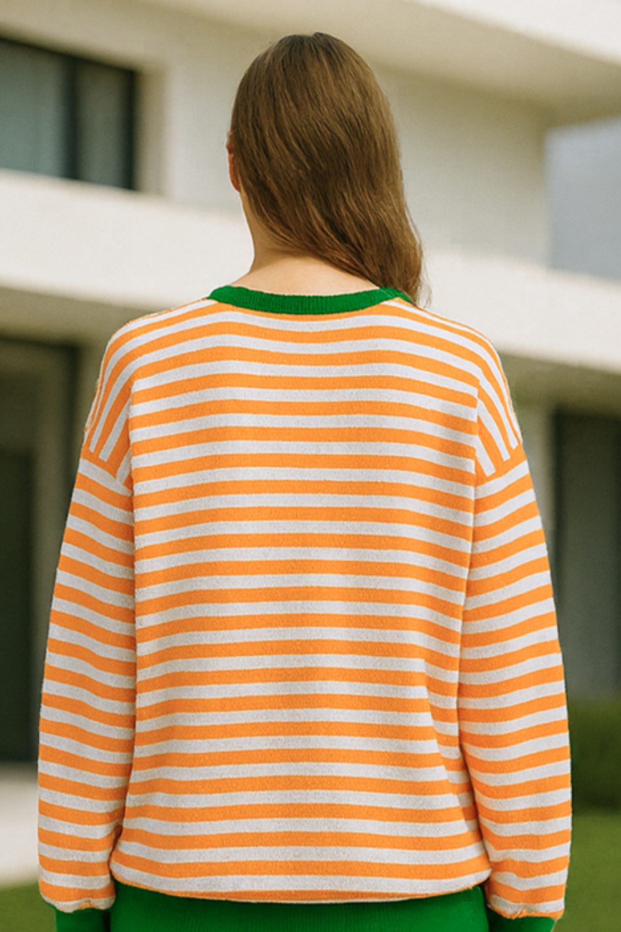 Dahlia Striped Cotton Jumper