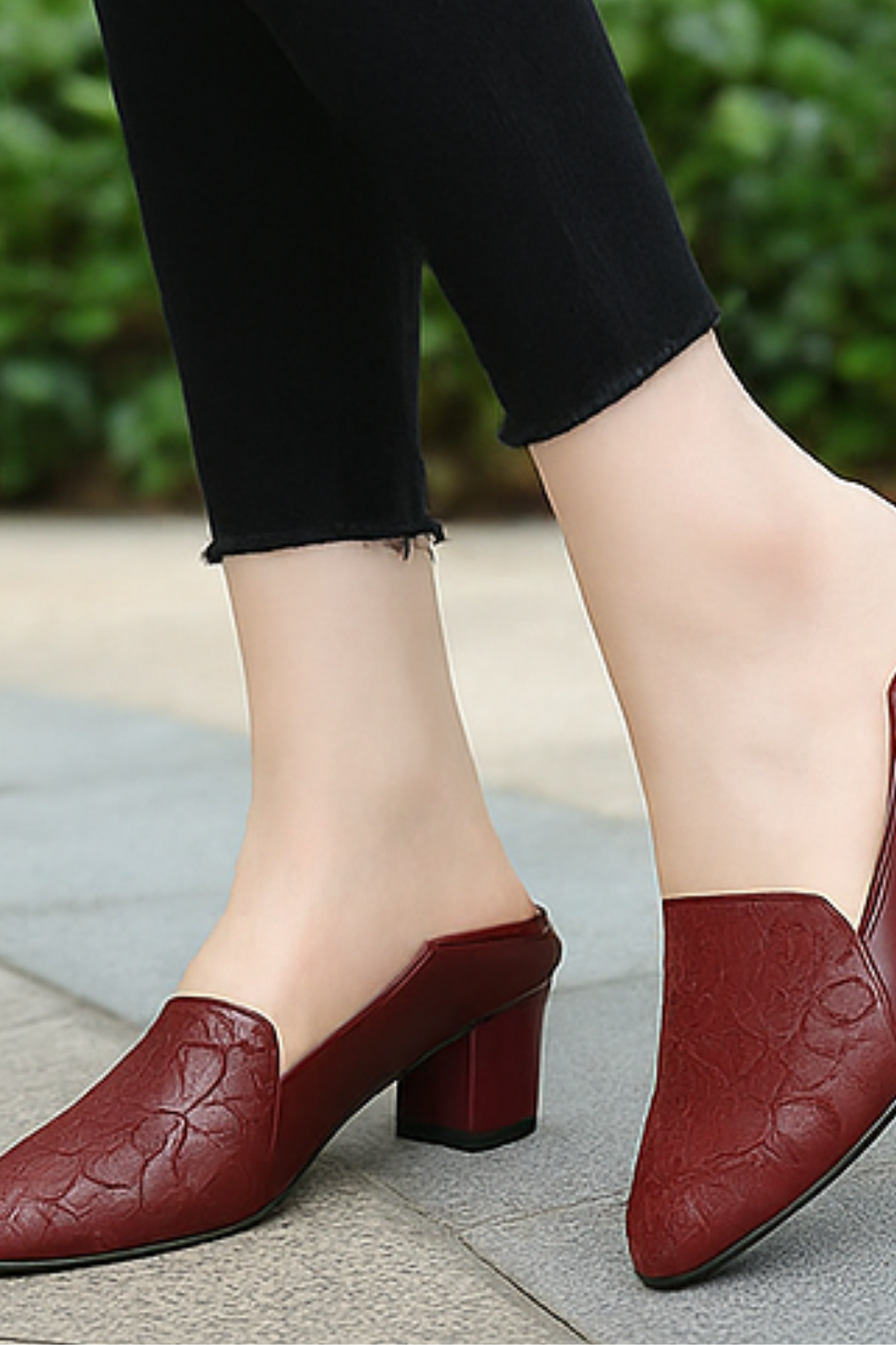 Marlene Pumps made of vegan leather - Red