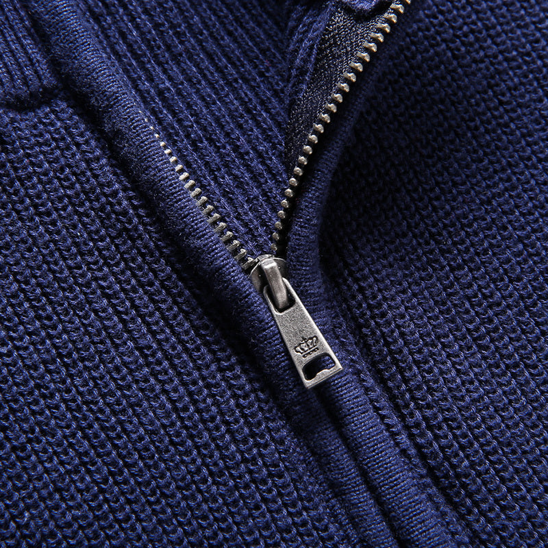WW | Luxuriöser Herren Reißverschluss-Pullover