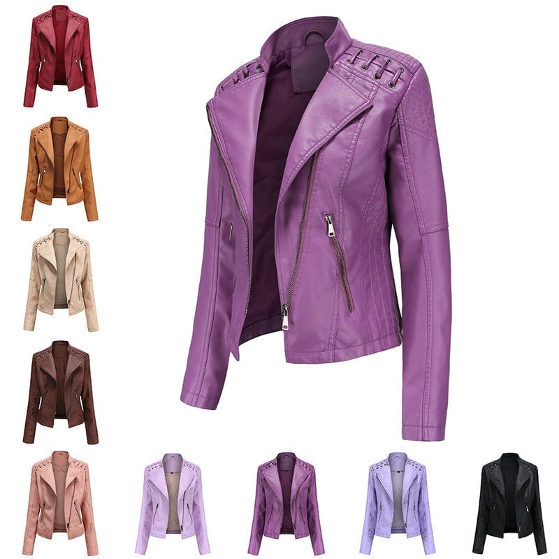 WW | Washed lambskin leather jacket