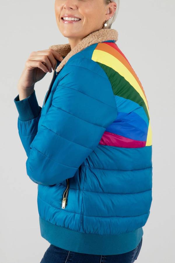 WW | Rainbow Retro Stripe Insulated Jacket