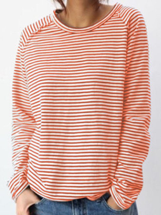WW | Gestreifte Pullover mit Langen Ärmeln