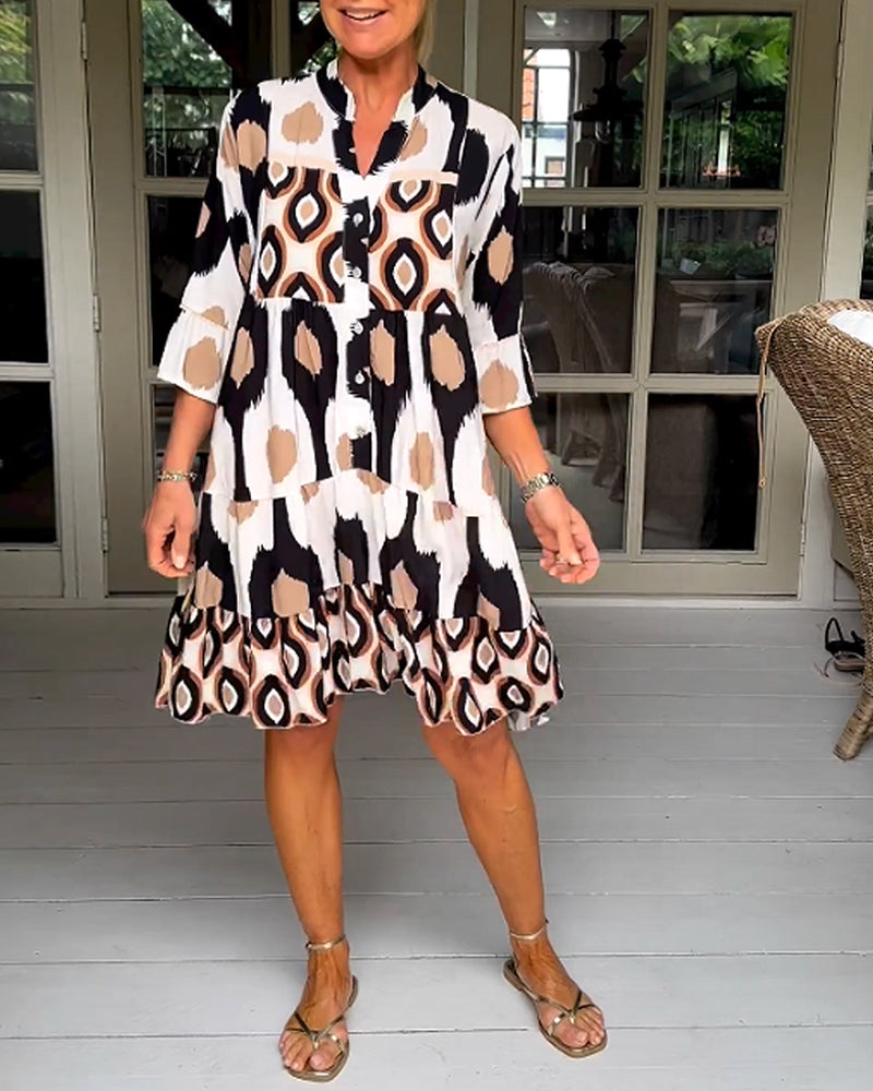 Frances - Half Sleeve Casual Dress