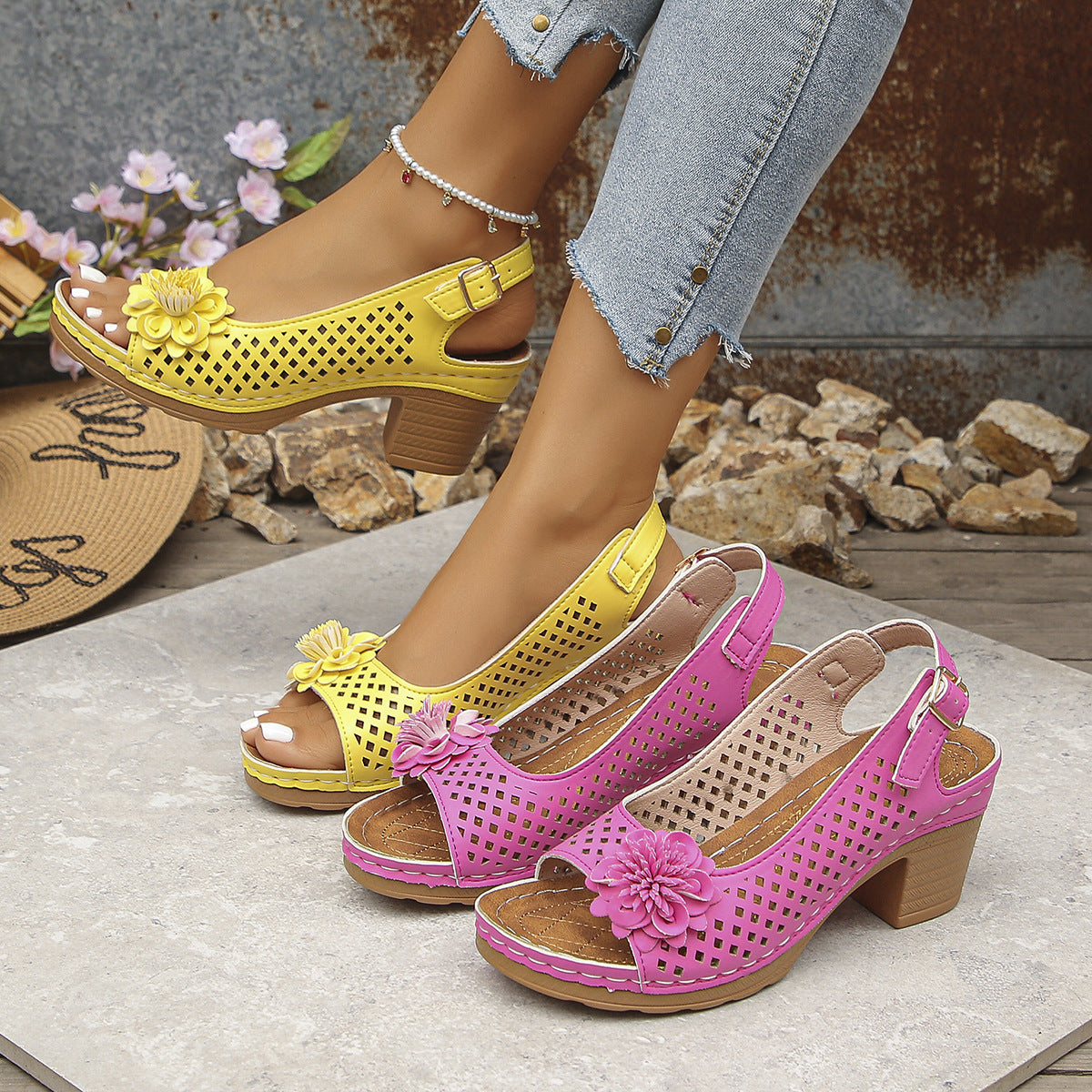 Kalani™ | Chic Floral Sandals