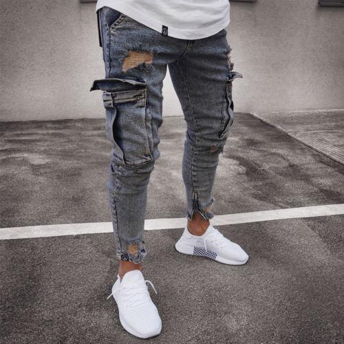 WW | Herren Denim Cargo-Hose