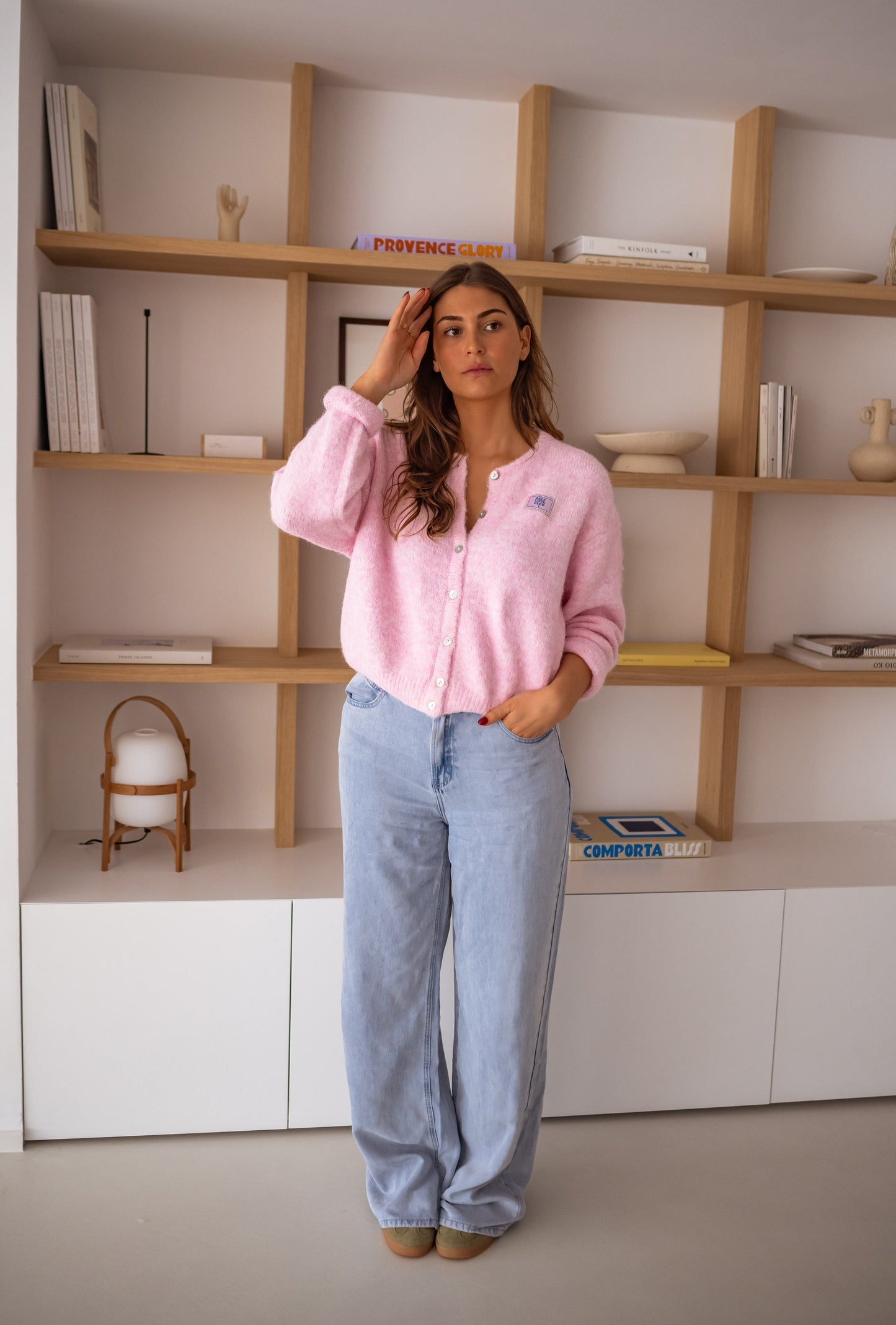 WW | Chic pink quilted cardigan for layered looks