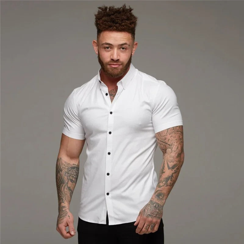 WW | Black Lightweight Business Shirt for Men