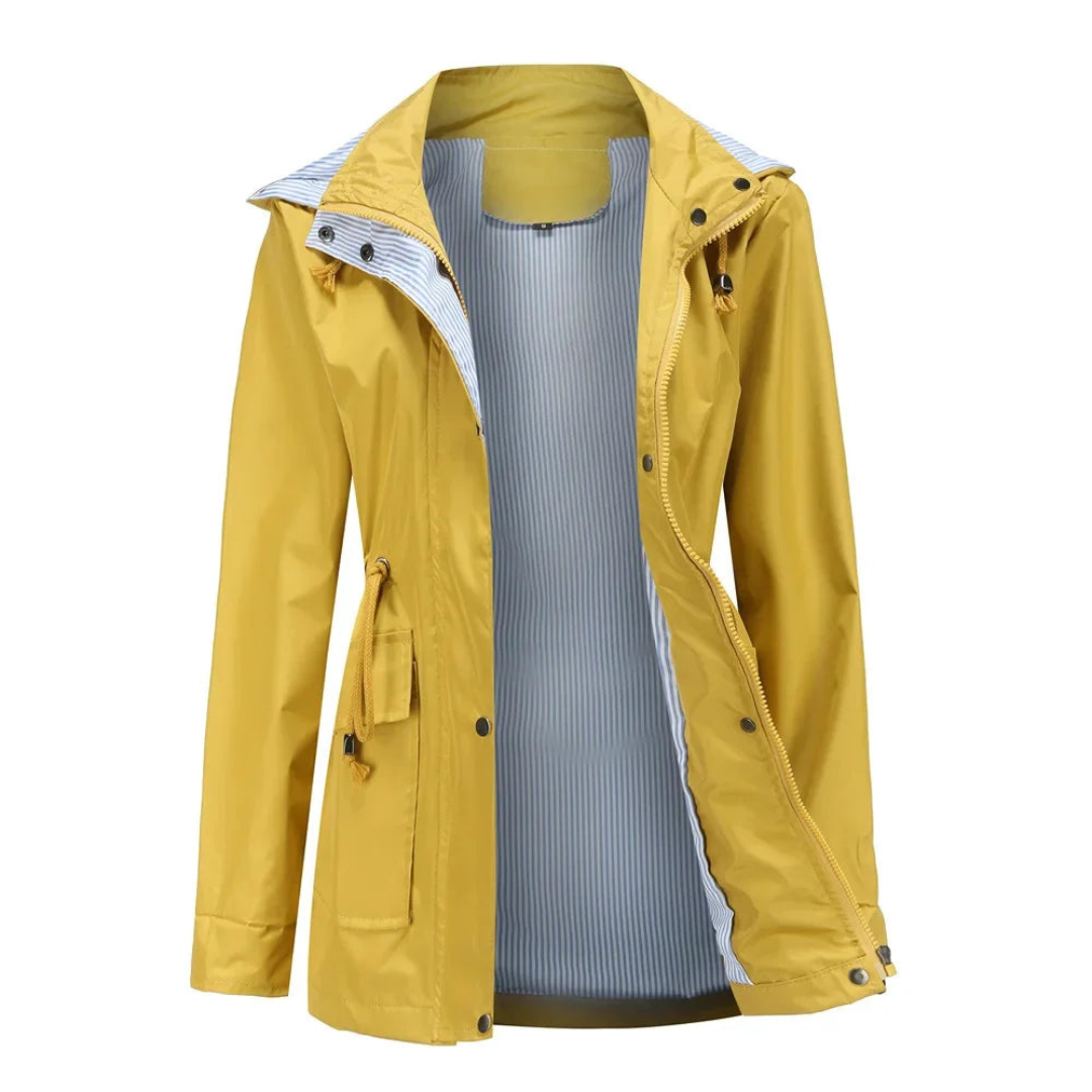 WW | Damen Wasserdichter Trenchcoat Stylische Außenbekleidung