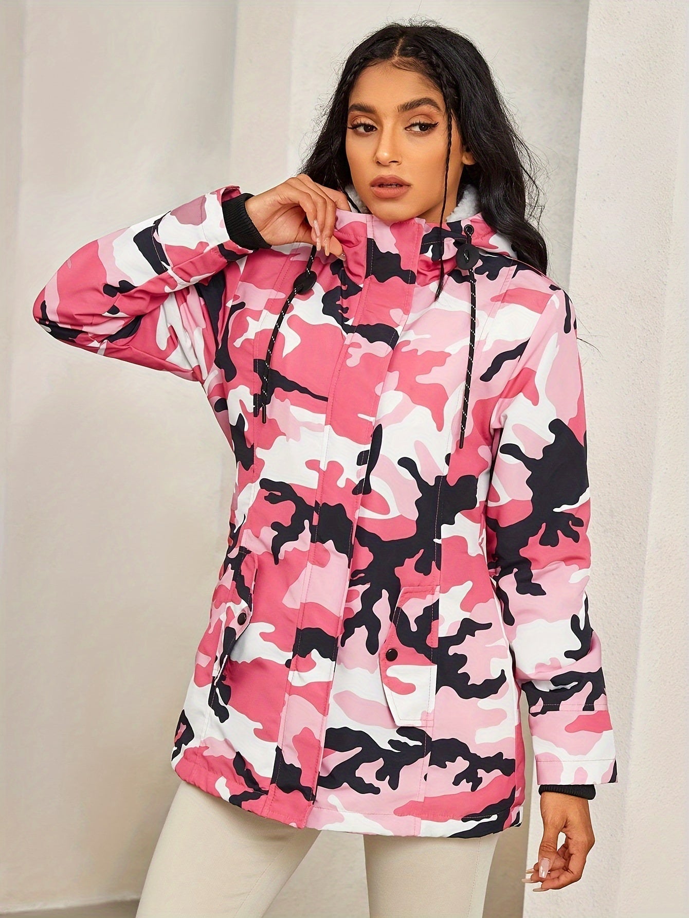 WW | Women's Fleece Parka Winter Jacket with Hood - Perfect for Outdoor Activities