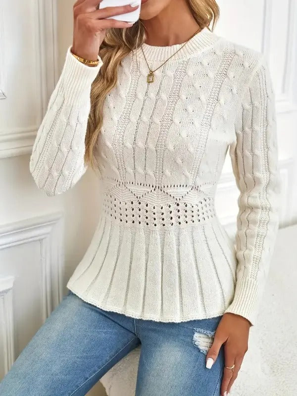 WW | Cozy Chic Crewneck Chunky Knit Sweater