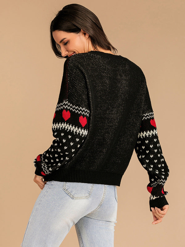 WW | Reindeer Jacquard Knit Christmas Sweater