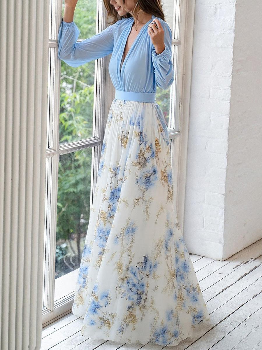 WW | Shimmering Maxi Dress With Floral Print