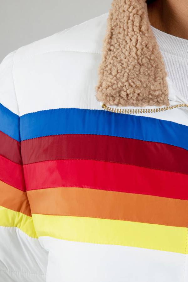 WW | Rainbow Retro Stripe Insulated Jacket