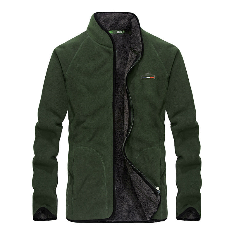 WW | Herren gepolsterte Jacke mit Kragen und Reißverschluss