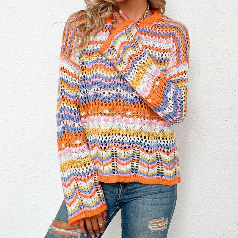WW | Farbiger Strickpullover
