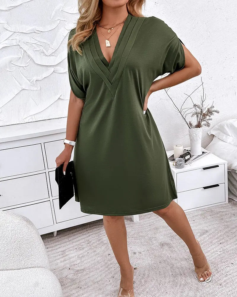 WW | Damen V-Ausschnitt-Kleid