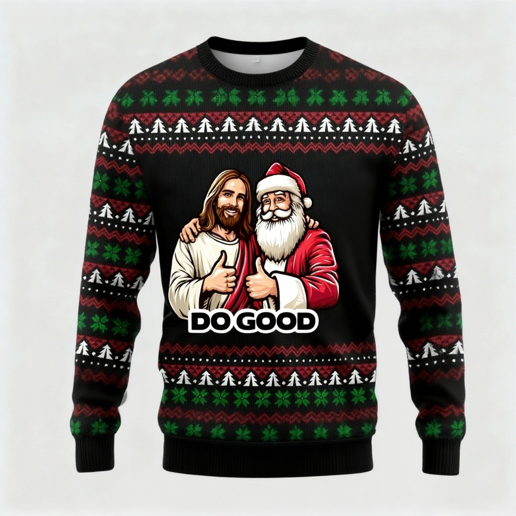 WW | Schrullig, Gemütlich & Festlich: Der Lustige Muster Druck Weihnachts-Pullover