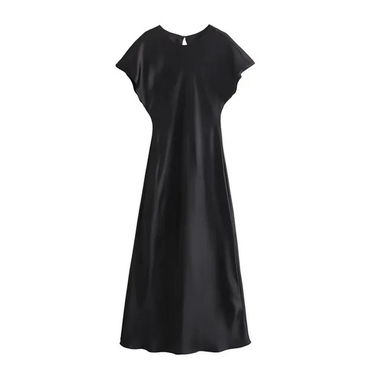 WW | Elegante Satin-Midikleid