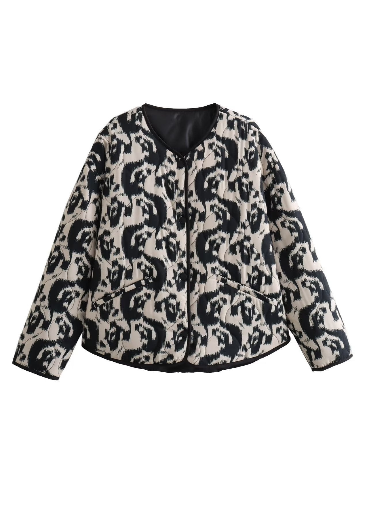 WW | Französische Stil bedruckte Baumwolljacke