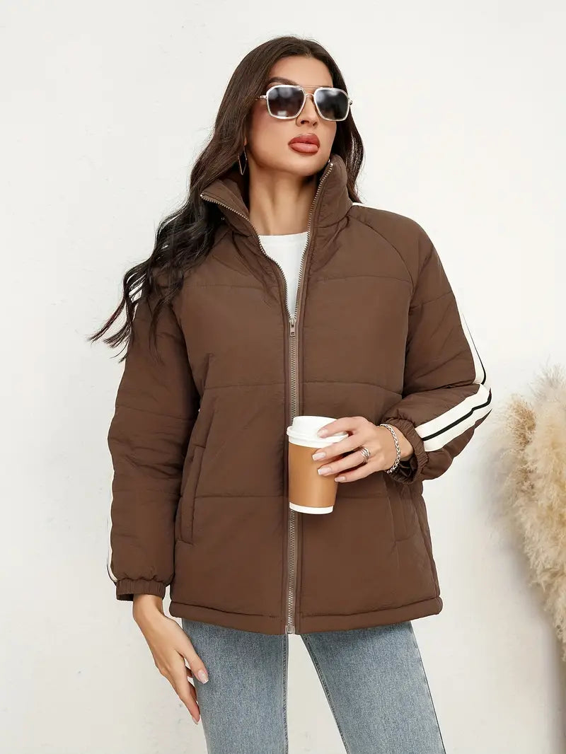 WW | Jacket with zip and high collar