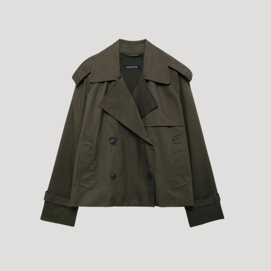 WW | Damen cropped Trenchcoat – leichtgewichtige Sommerjacke