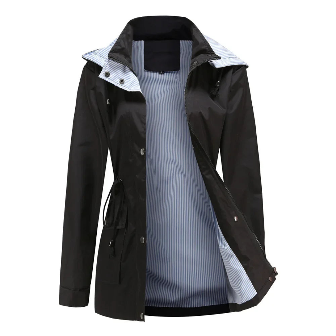 WW | Damen Wasserdichter Trenchcoat Stylische Außenbekleidung