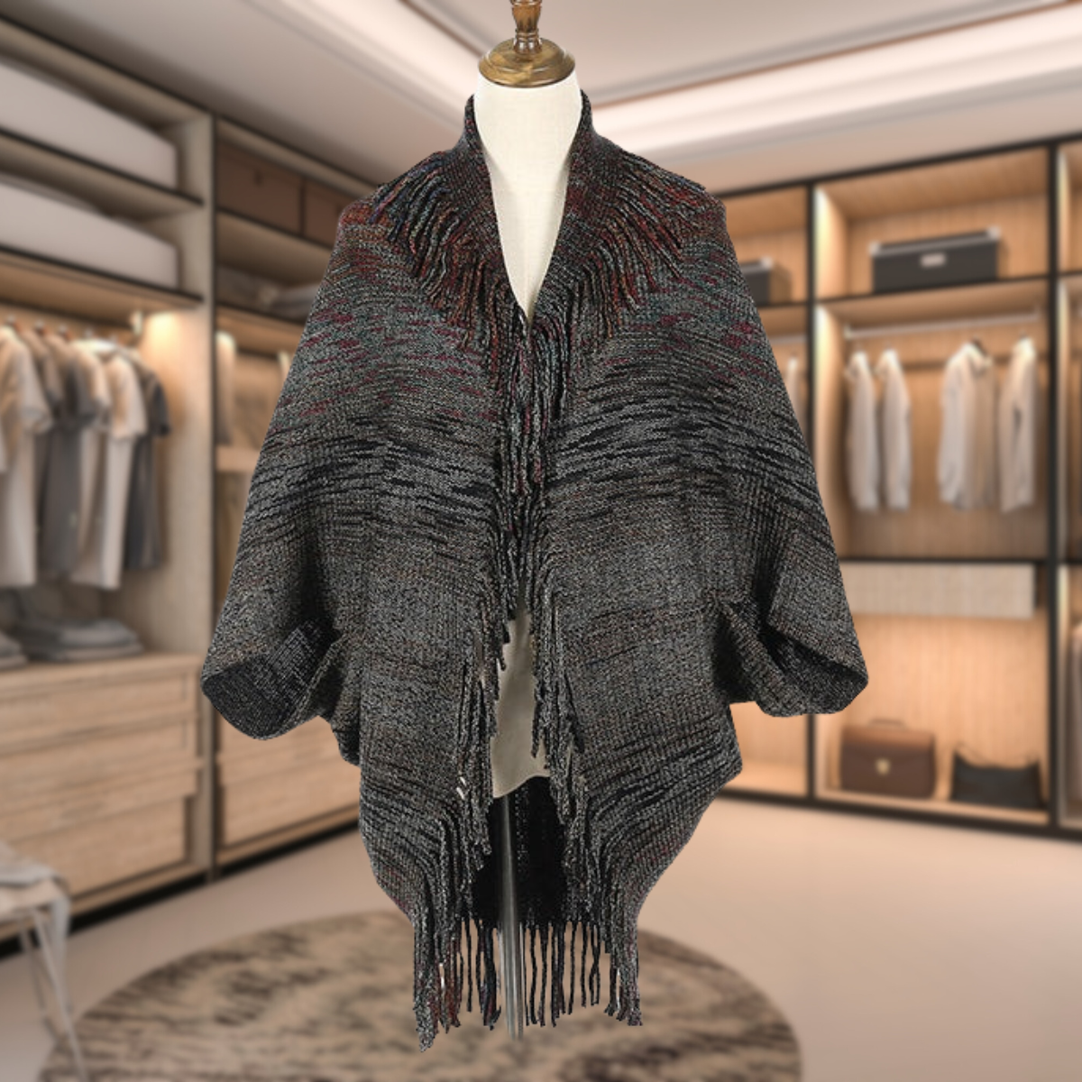 WW | Eleganter Wollschal-Mantel für Frauen