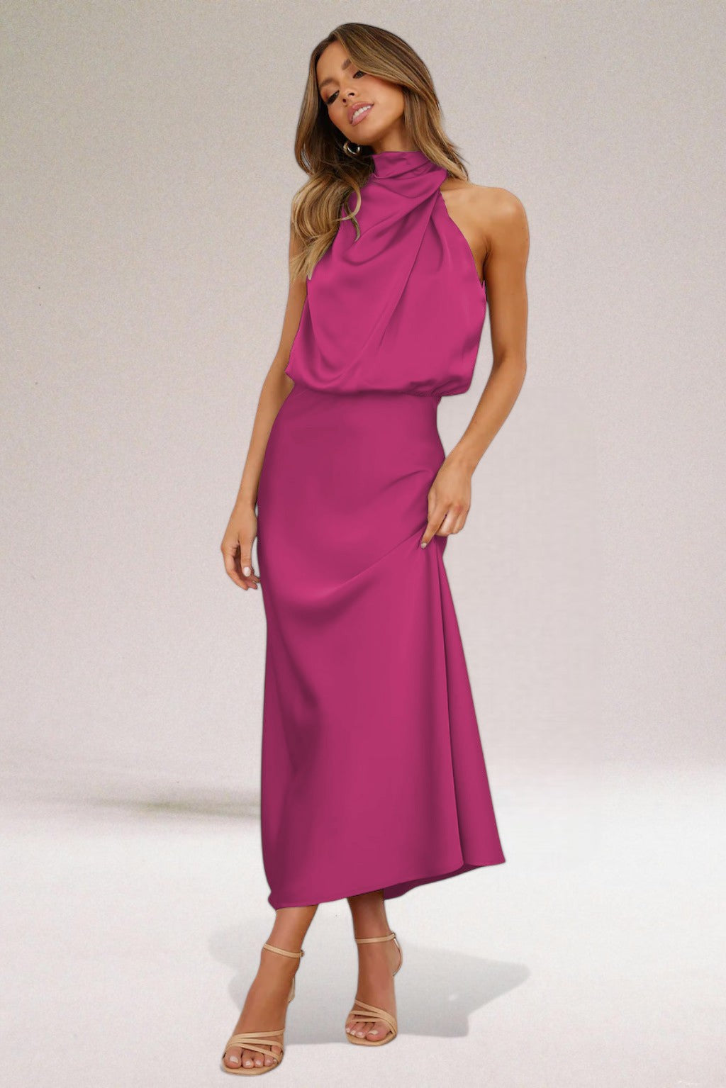 Flavia™ | Glamouröses Satinkleid
