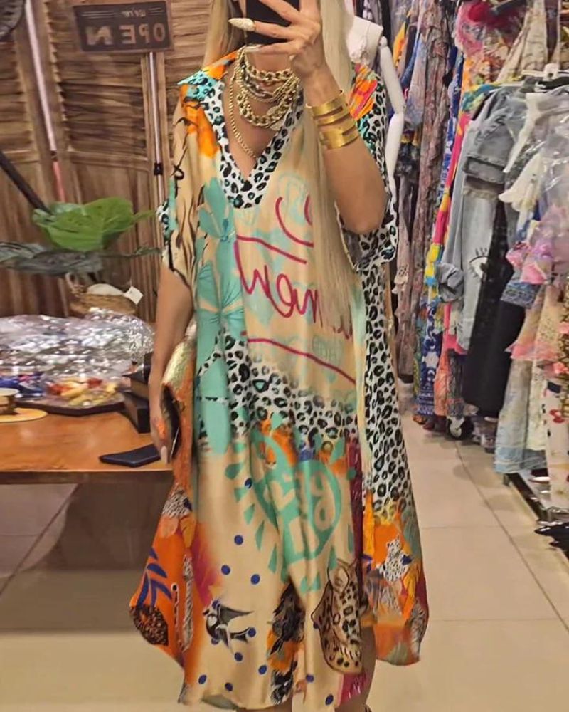 Sachiko™ | Kleid mit wildem Print