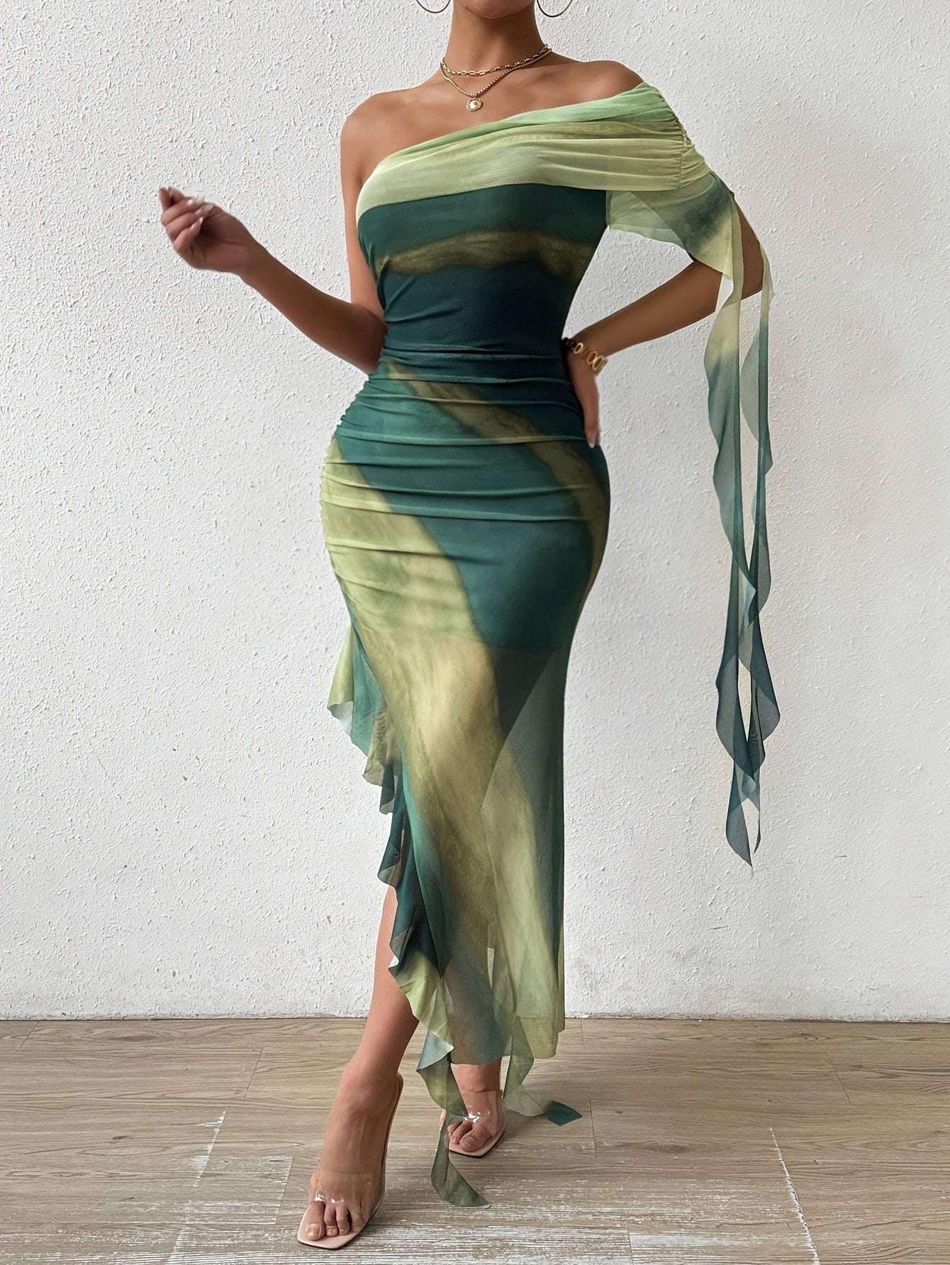 Sophia | Off-the-shoulder Dress with Asymmetric Hem