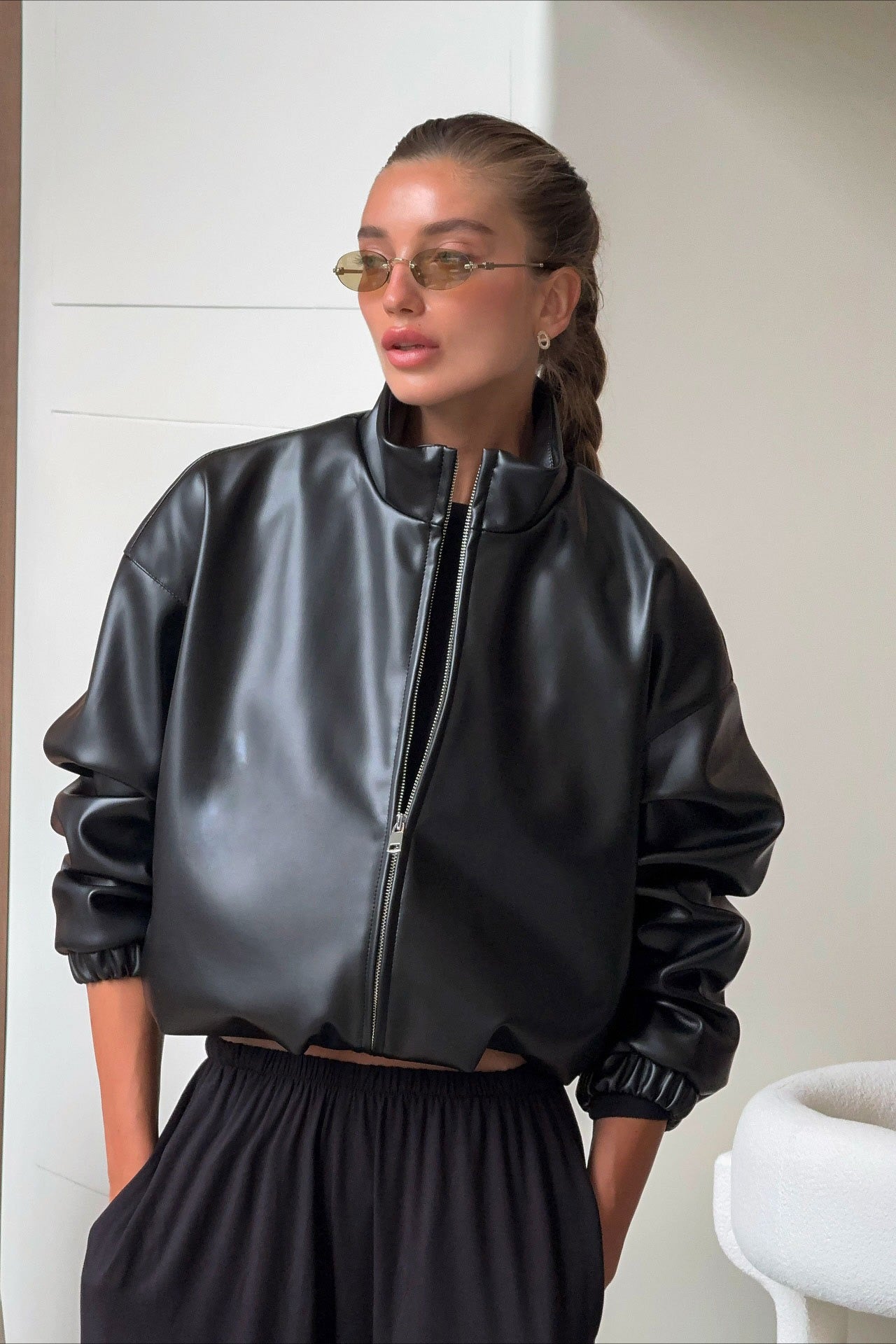 WW | PU Leder Motorradjacke