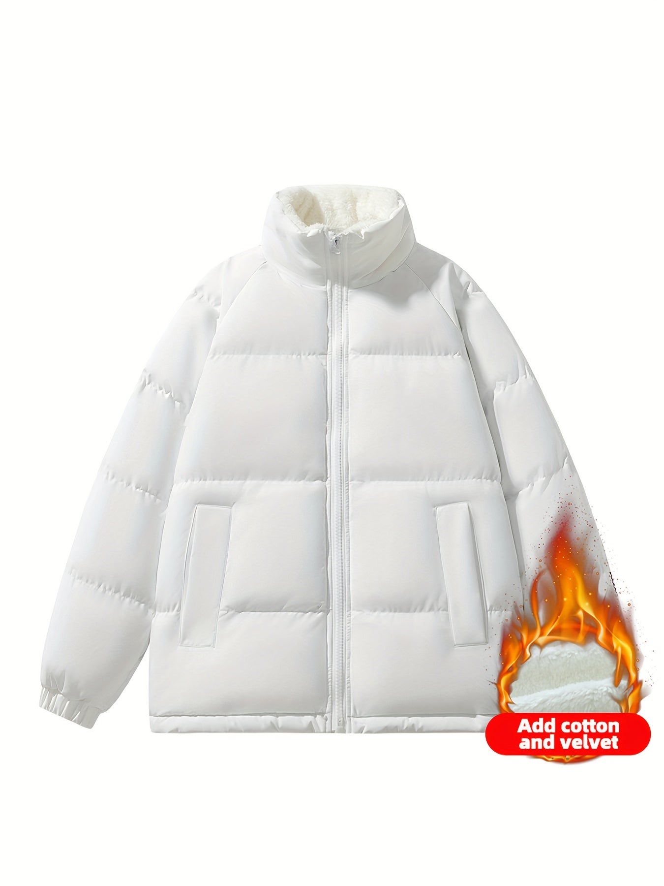 WW | Warm Fleece Puffer Winter Jacket for Women - Perfect for Outdoor Activities