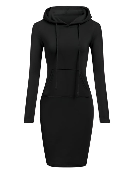 WW | Gemütliches & Schickes Kapuzen-Sweatshirt-Kleid für den Herbst