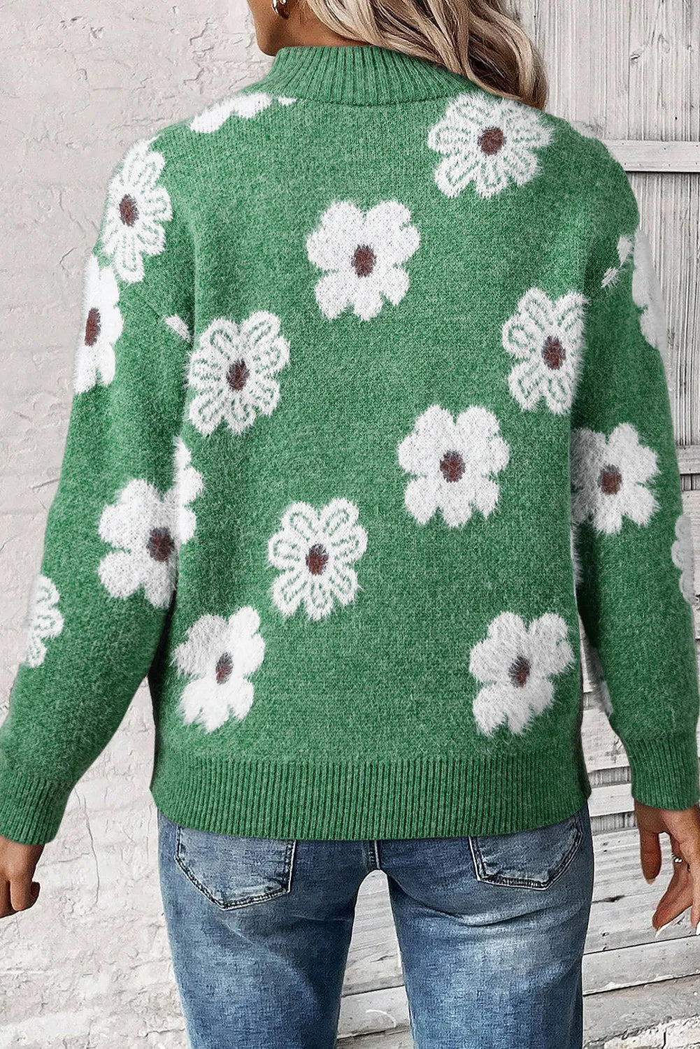 WW | Pullover mit Blumenmuster für Frauen