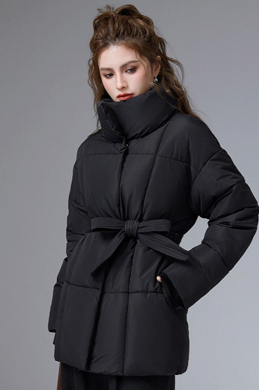 WW | Casual Cropped Cotton Puffer Jacket