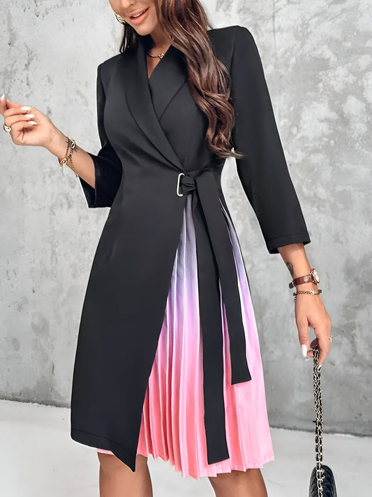 WW | Elegantes Blazer-Kleid mit Farbverlauf-Muster