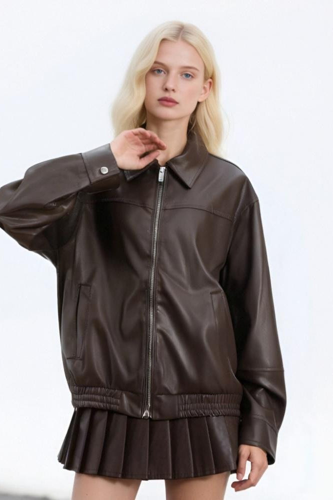 WW | Leder Freizeit Reversjacke