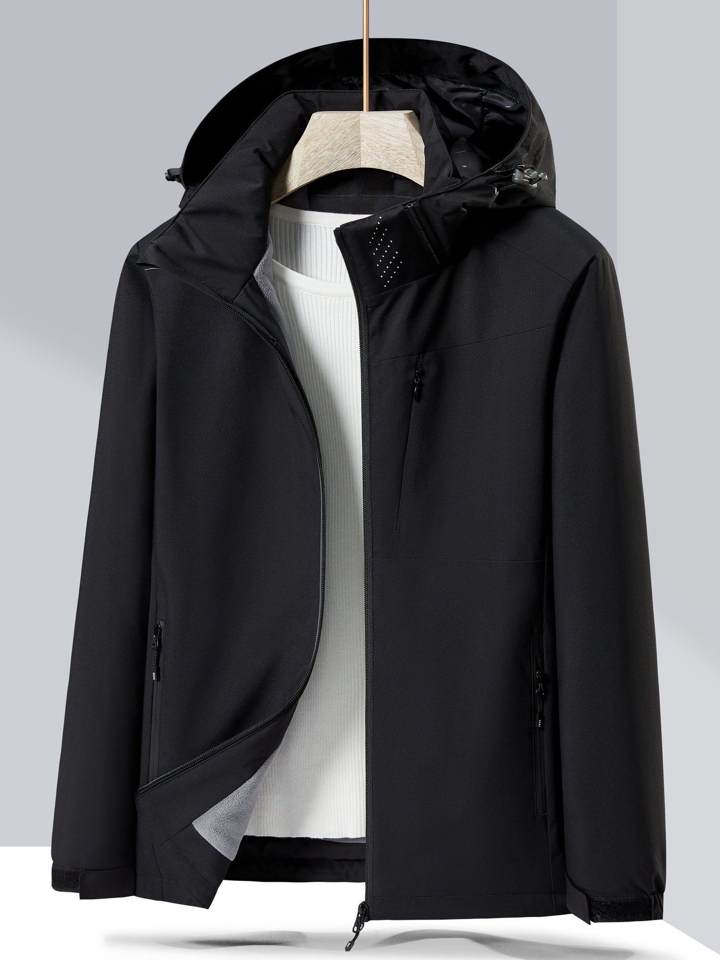 WW | Winterjacke aus wasserdichtem Fleece mit Kapuze für Frauen - Perfekt für Outdoor-Aktivitäten