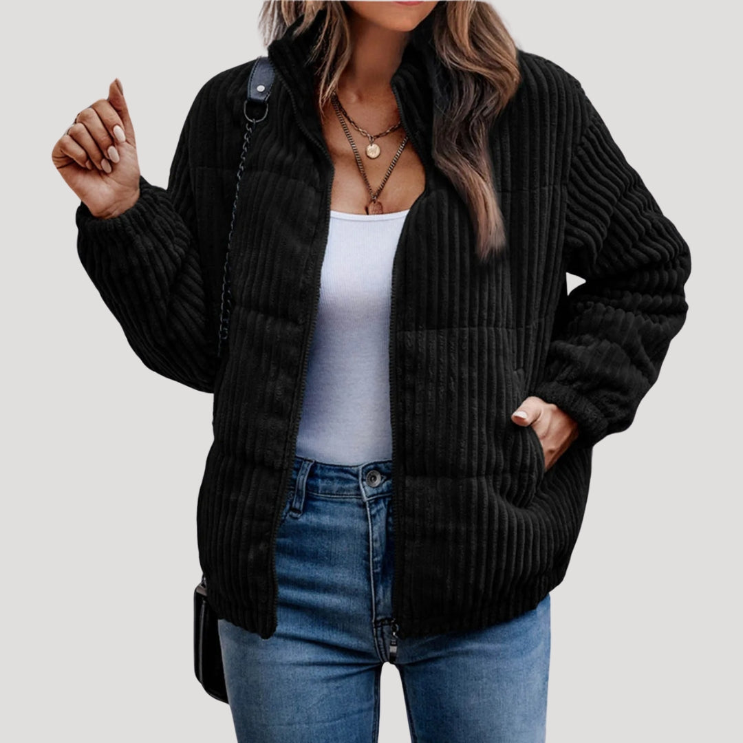 WW | Damen Cordjacke mit Fleece-Futter Winterstil