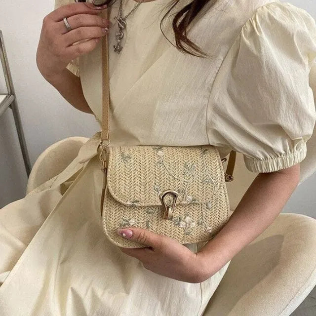 WW | Liana Bestickte Strohwaren Perfekt für Sonnige Tage