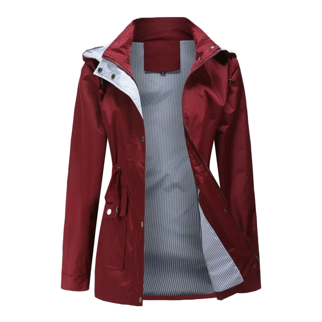 WW | Damen Wasserdichter Trenchcoat Stylische Außenbekleidung