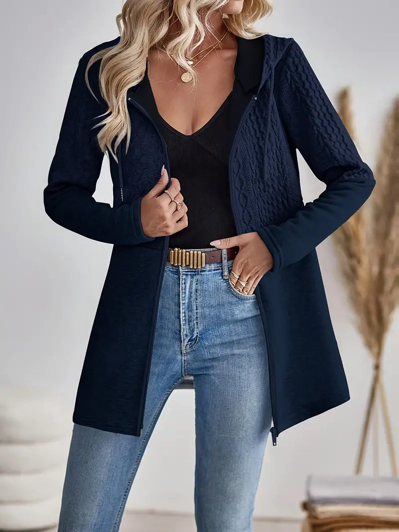 WW | Damen Kapuzen Sweatshirt mit Reißverschluss