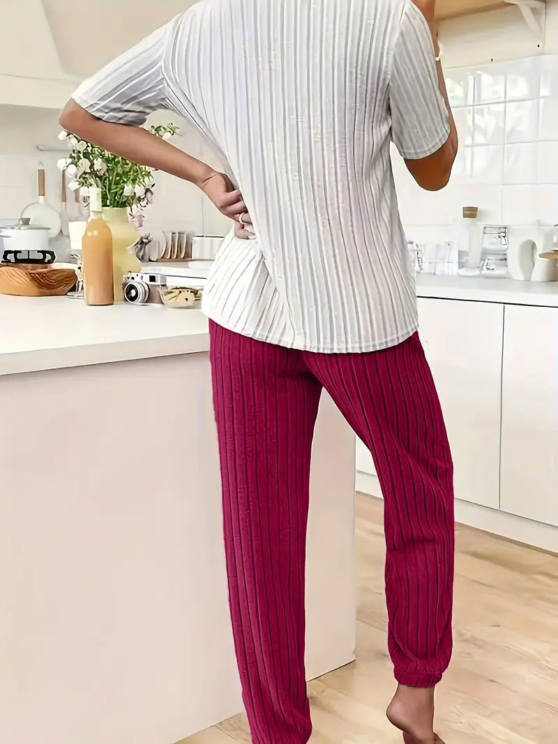 WW | Gerippte Loungewear-Set