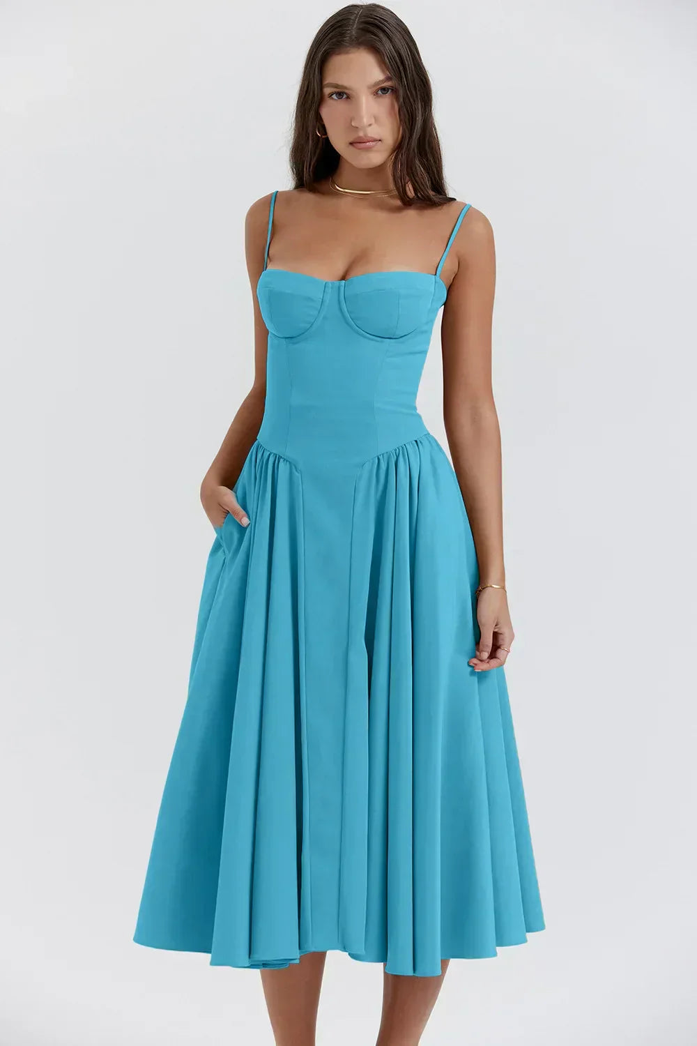 Michaela - Sleeveless Midi Dress
