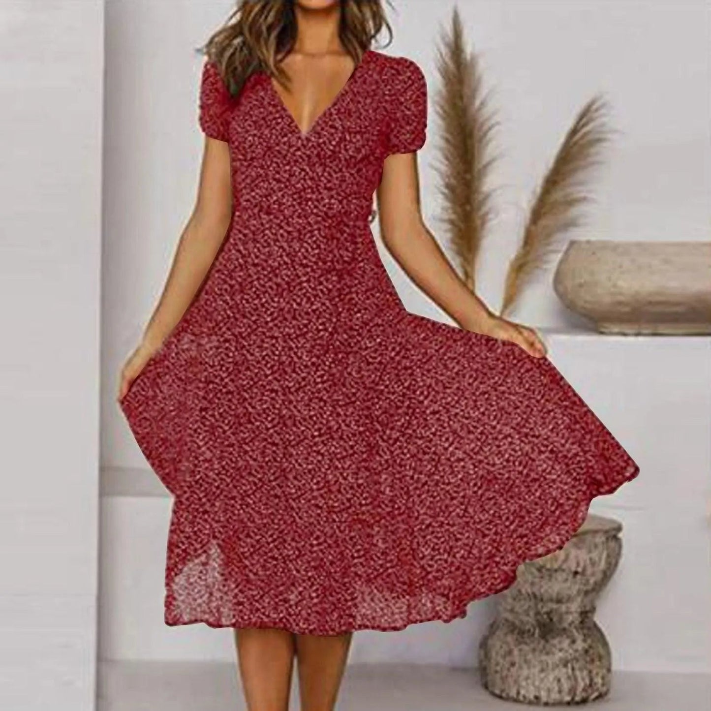 WW | Fallendes A-Linie Sommerkleid Liana