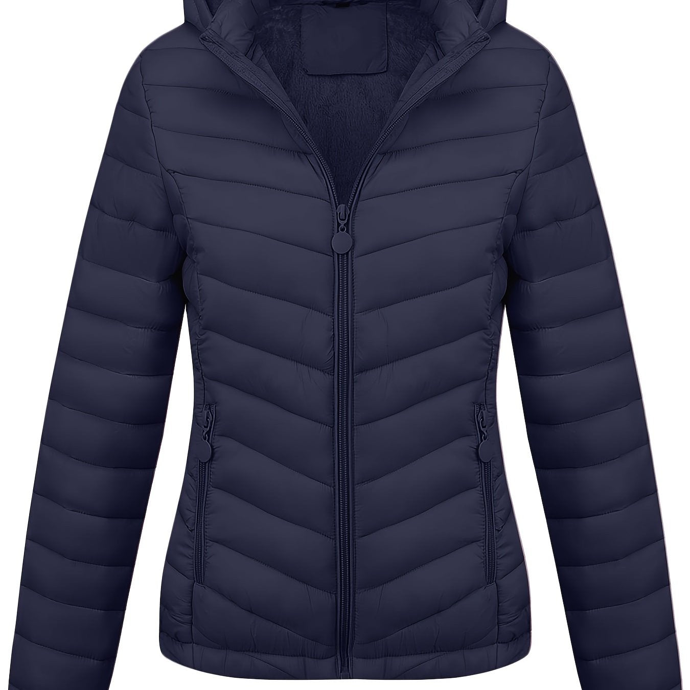 WW | Kapuzenjacke mit Reißverschluss und schrägen Taschen