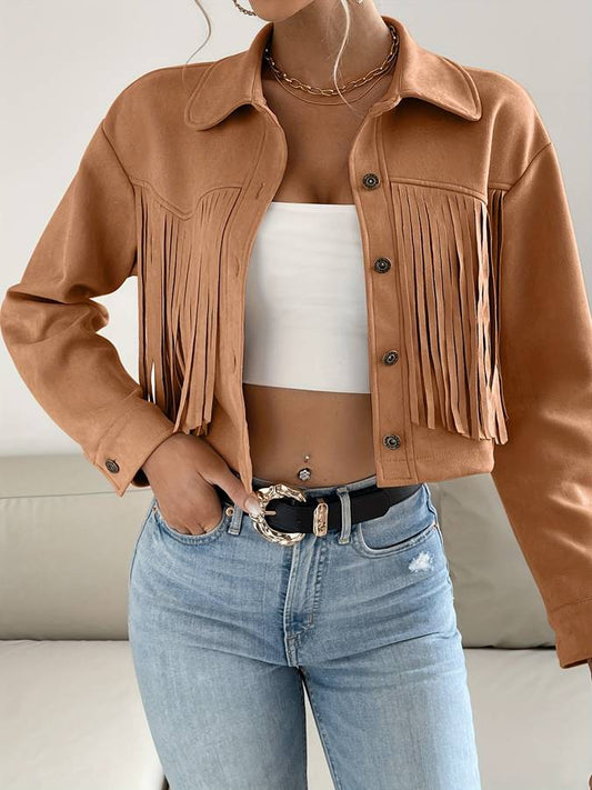 WW | Short jacket with fringe
