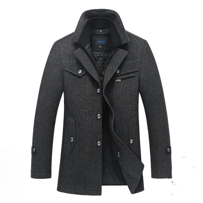 WW | Warmer knielanger Trenchcoat für Männer